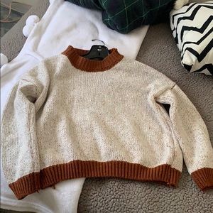 A knitted sweater